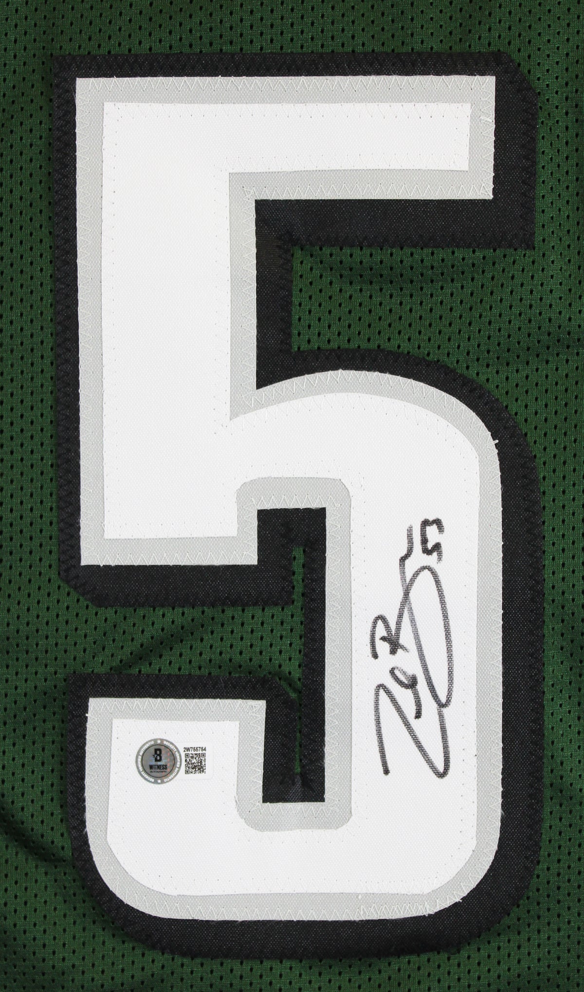 Zack Baun Authentic Signed Green Pro Style Framed Jersey BAS Witnessed 2