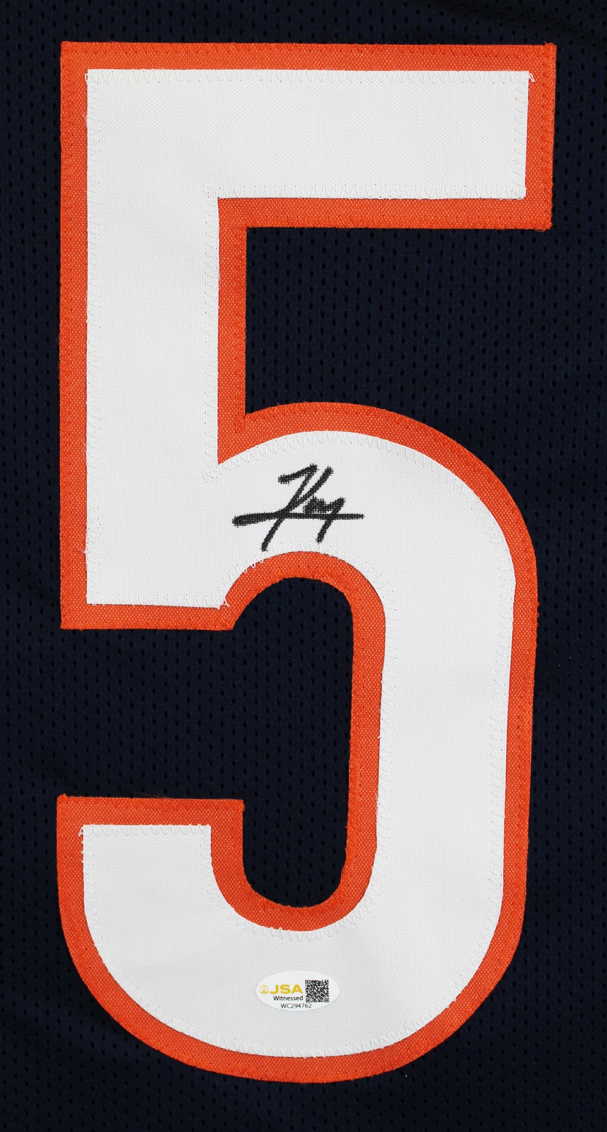 Kyle Monangai Authentic Signed Navy Blue Pro Style Jersey JSA Witness 2