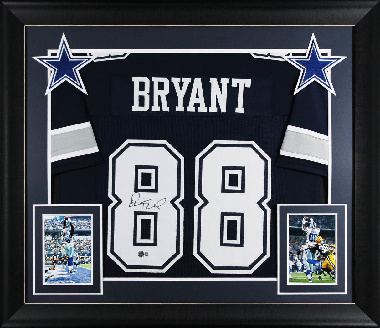 Dez Bryant Authentic Signed Navy Pro Style Framed Jersey BAS Witnessed