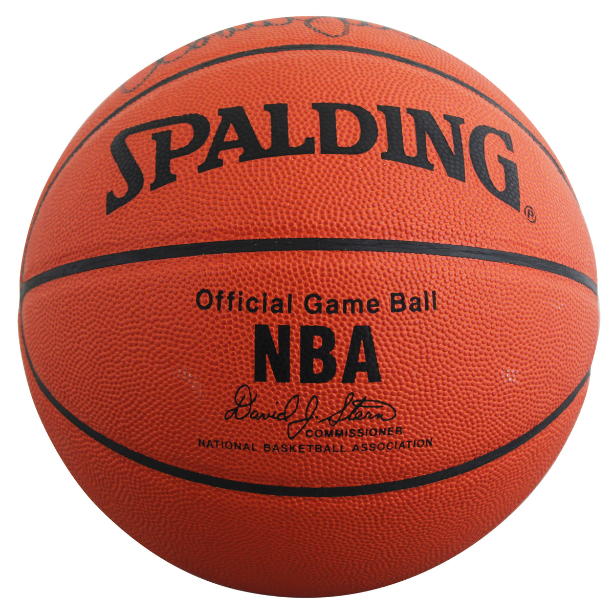 Lakers Magic Johnson & Kareem Abdul-Jabbar Signed Basketball BAS Wit #5W053812