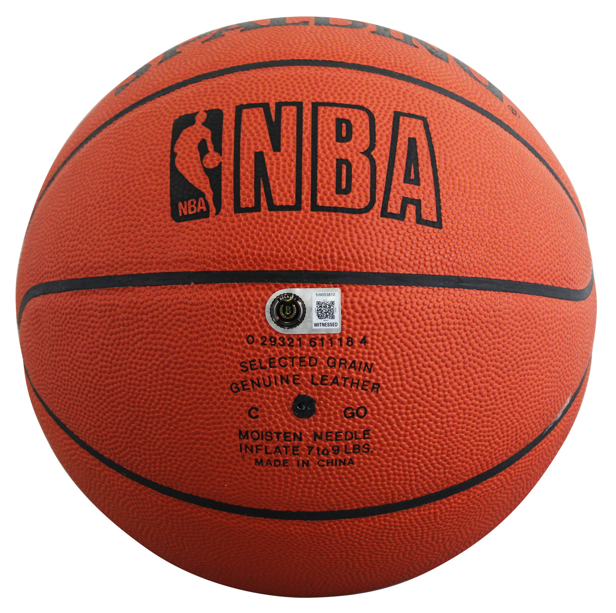 Lakers Magic Johnson & Kareem Abdul-Jabbar Signed Basketball BAS Wit #5W053812