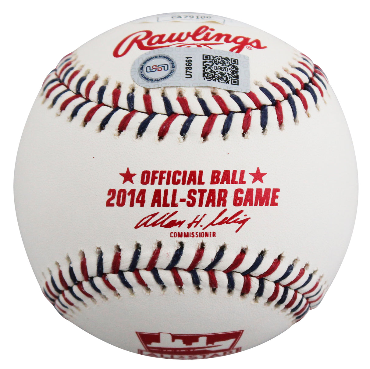 Blue Jays Jose Bautista Signed 2014 All-Star Game Logo Baseball W/ Case JSA