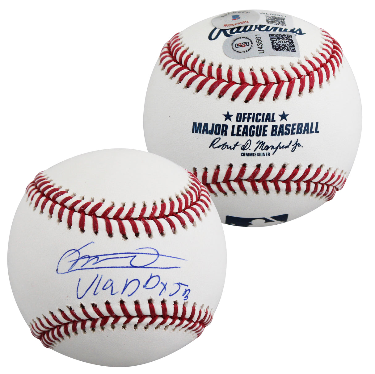 Blue Jays Vladimir Guerrero Jr. Vladdy Jr. Signed OML Baseball W/ Case BAS Wit