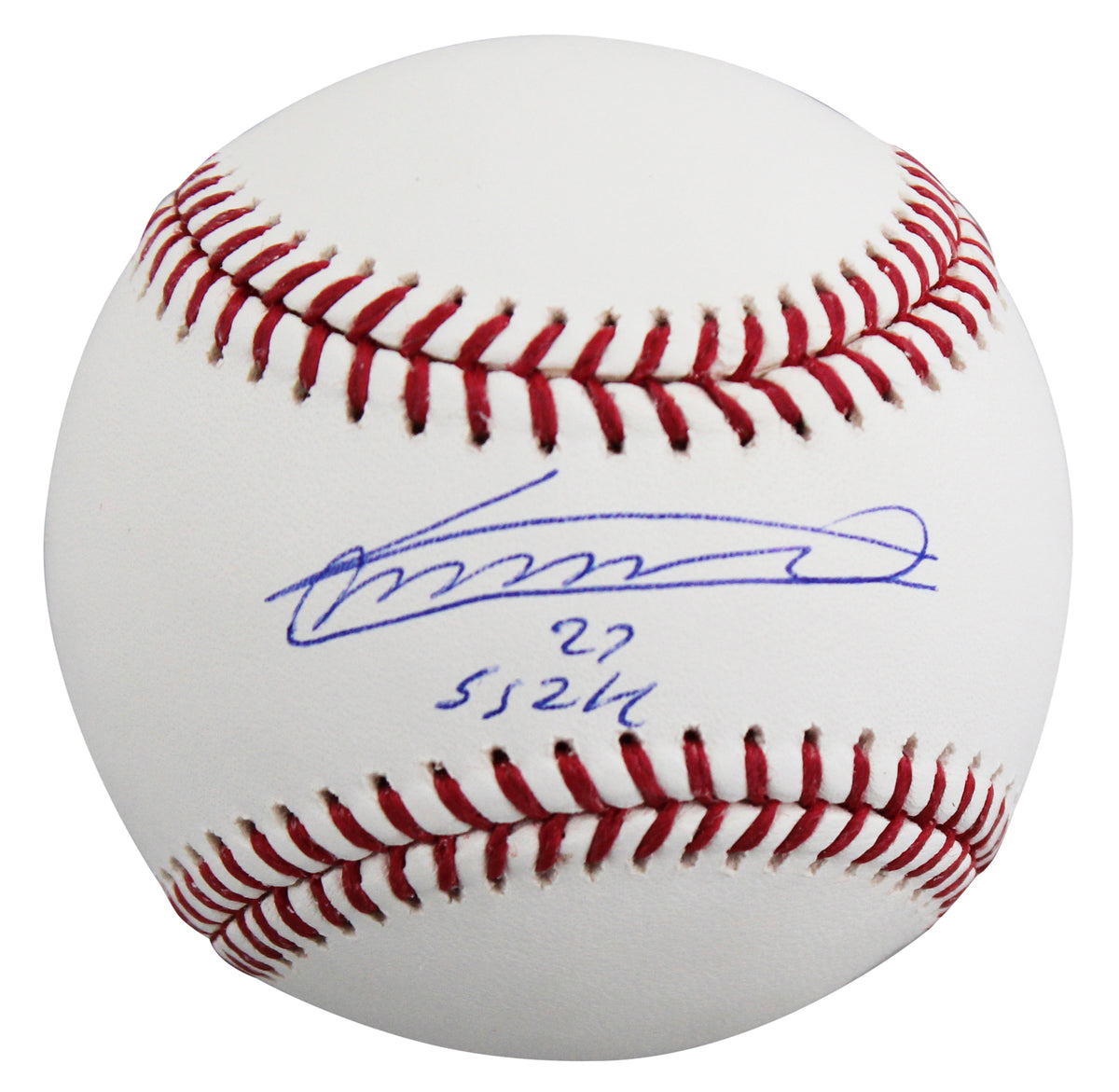 Blue Jays Vladimir Guerrero Jr. "SS 24" Signed Manfred OML Baseball W/ Case JSA