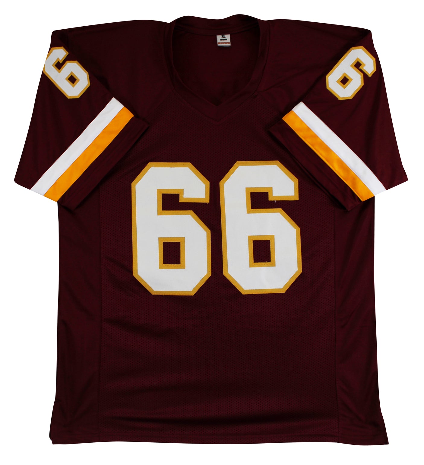 Joe Jacoby "3x SB Champ" Authentic Signed Maroon Pro Style Jersey BAS Witnessed