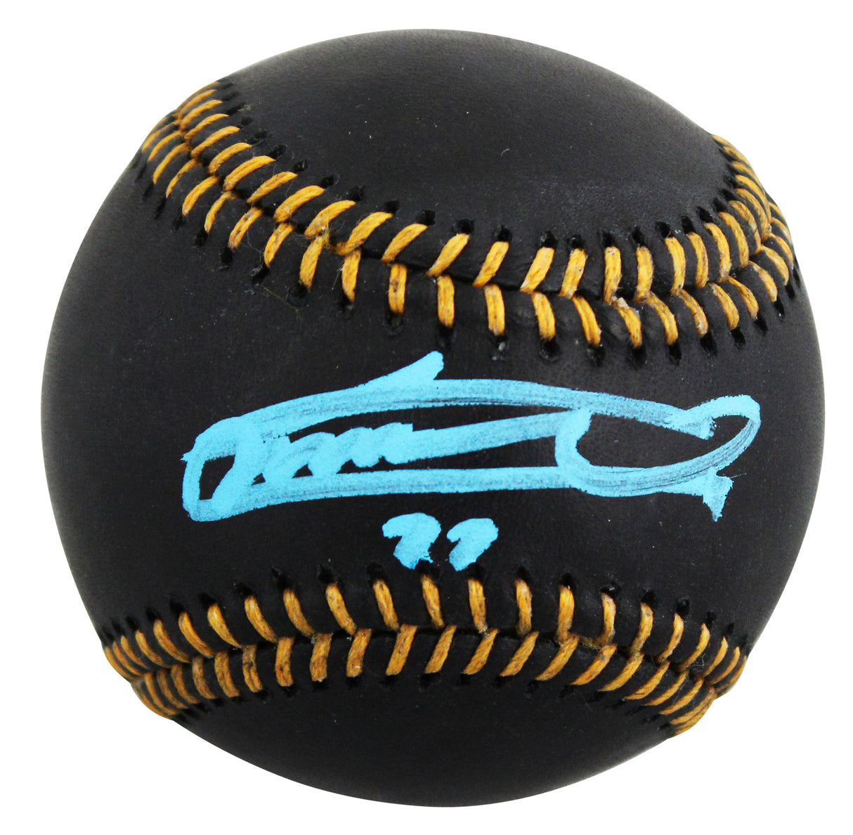 Blue Jays Vladimir Guerrero Jr. Authentic Signed Black OML Baseball BAS Witness