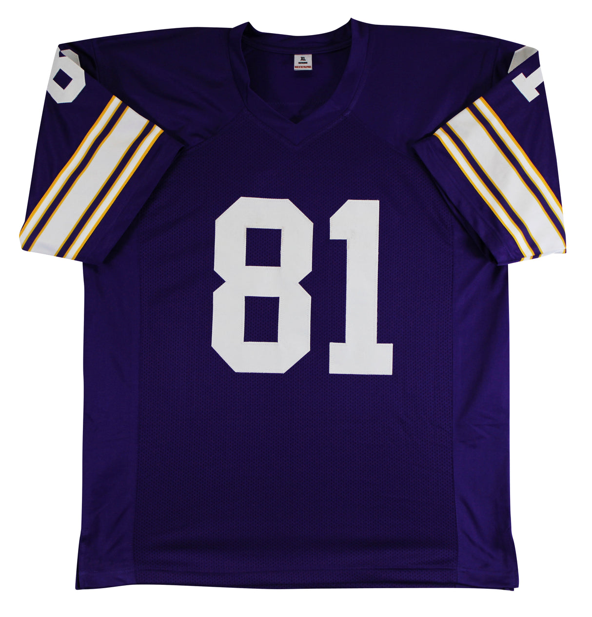 Carl Eller "HOF 2004" Authentic Signed Purple Pro Style Jersey BAS Witnessed