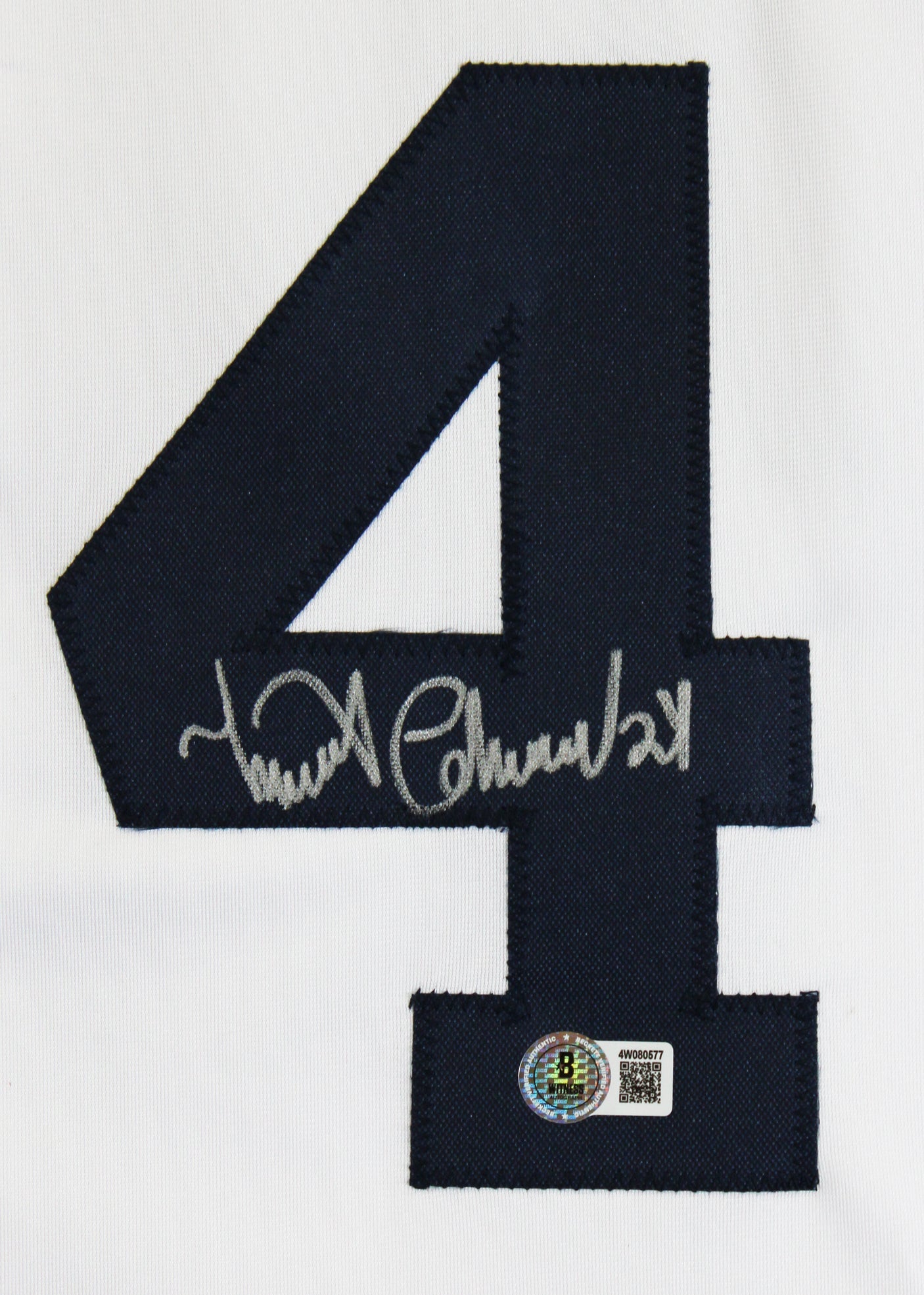 Miguel Cabrera Authentic Signed White Pro Style Jersey Autographed BAS Witnessed