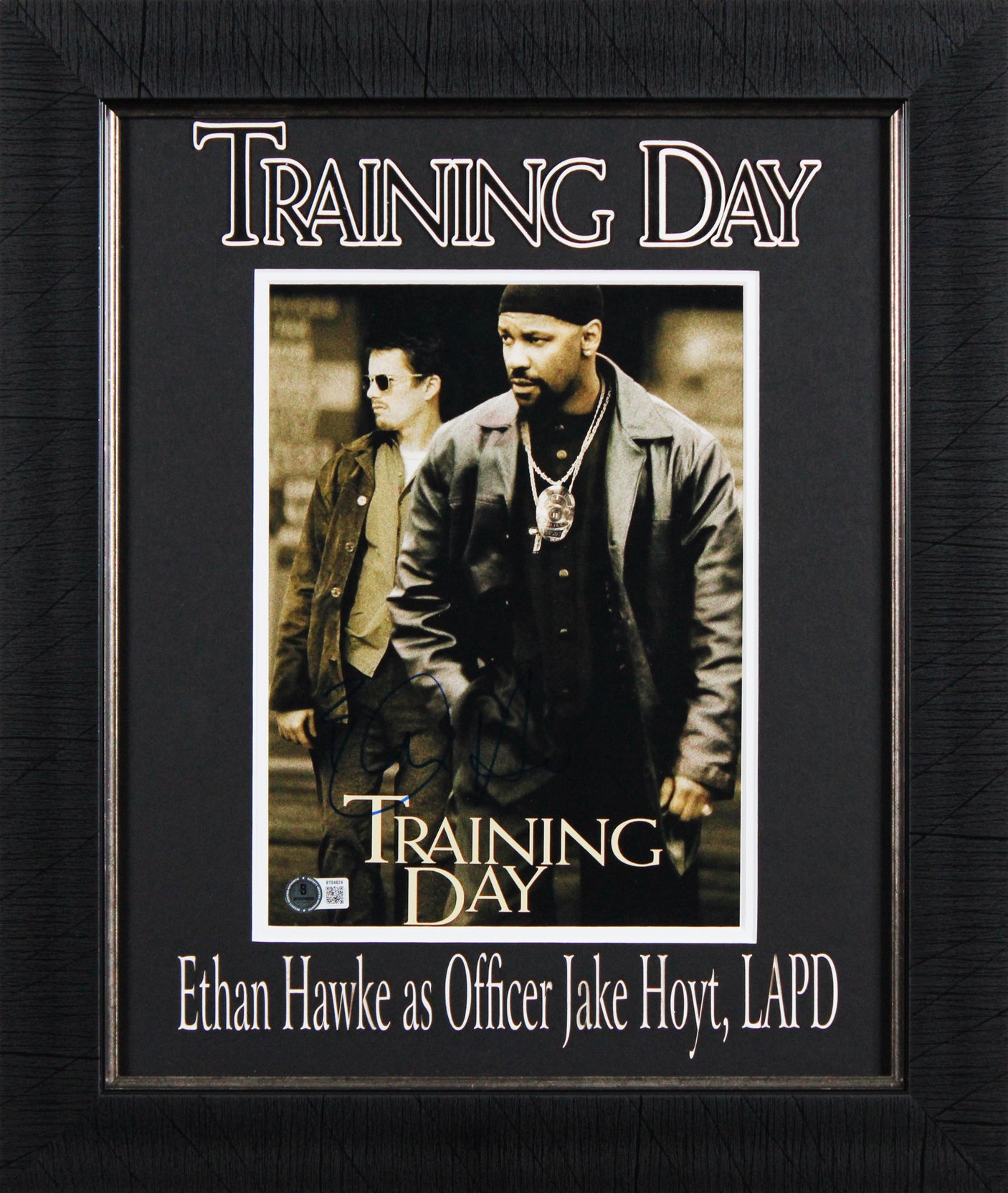 Ethan Hawke Training Day Authentic Signed 8x10 Framed Photo BAS #BT04824