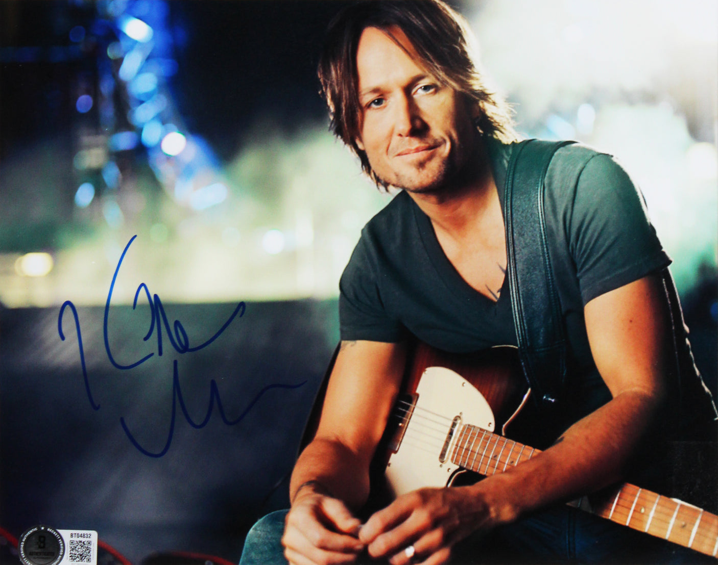 Keith Urban Authentic Signed 8x10 Framed Photo Autographed BAS #BT04832