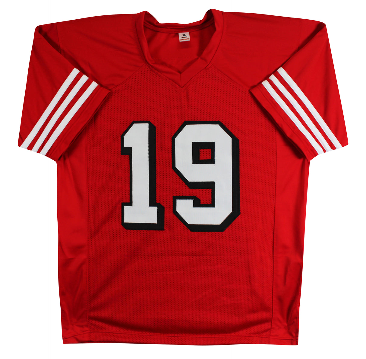 Deebo Samuel Authentic Signed Red Pro Style Jersey W/ Drop Shadow BAS