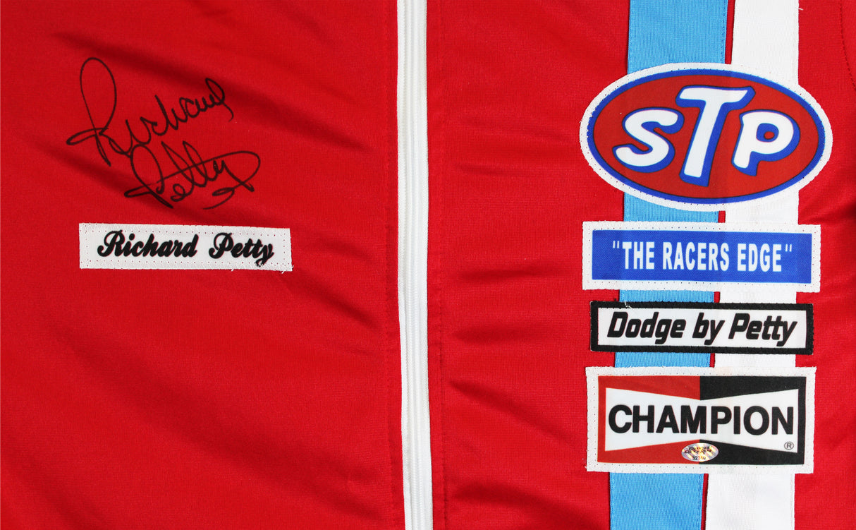 NASCAR Richard Petty Authentic Signed Red Racing Jacket BAS #BY031322
