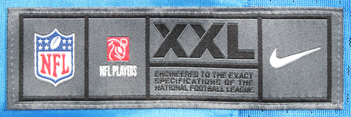 Lions Calvin Johnson Authentic Signed Blue Nike Limited Jersey BAS Witnessed