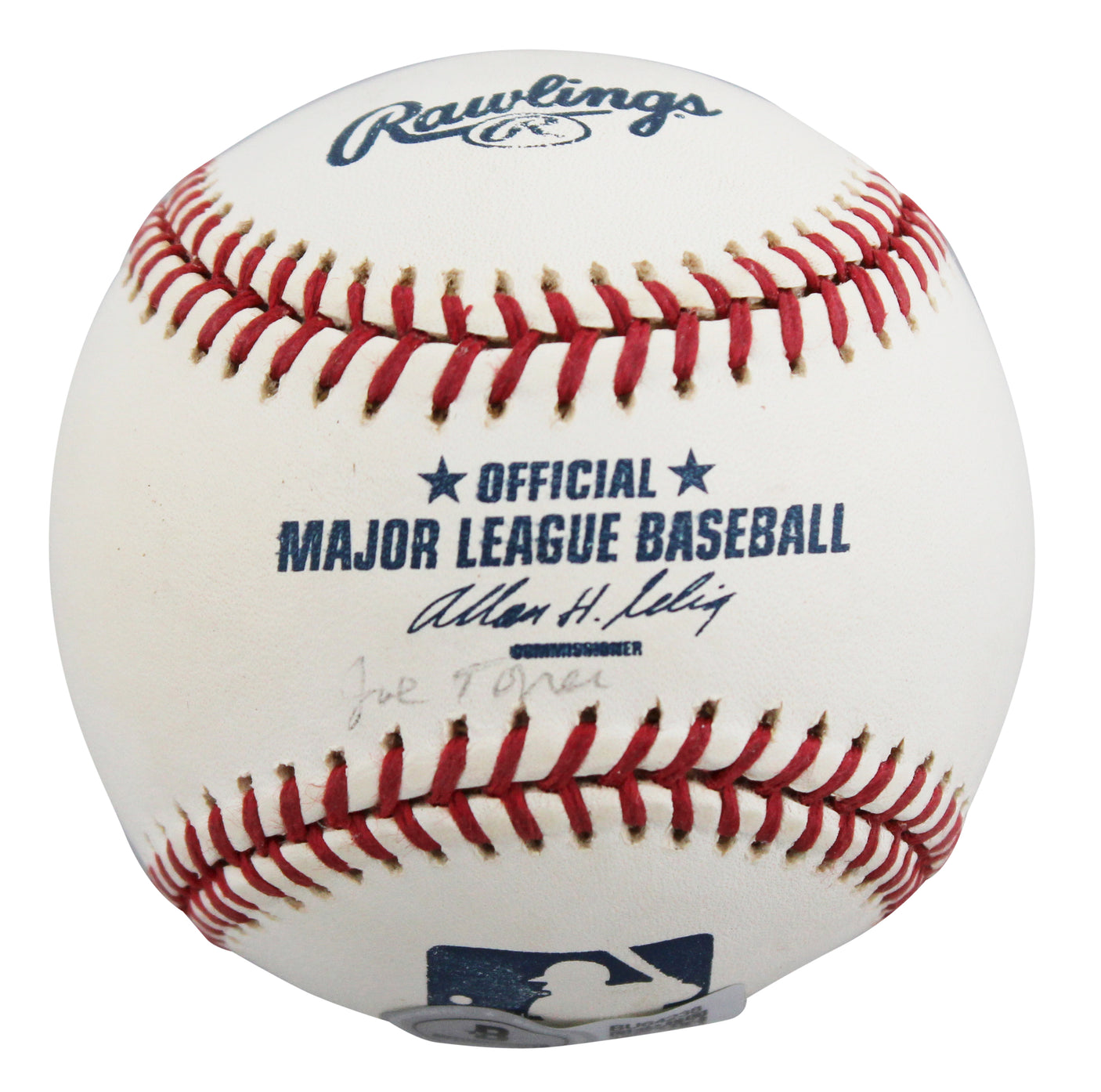 Yankees Joe Torre Authentic Signed Bud Selig OML Baseball BAS #BU64238