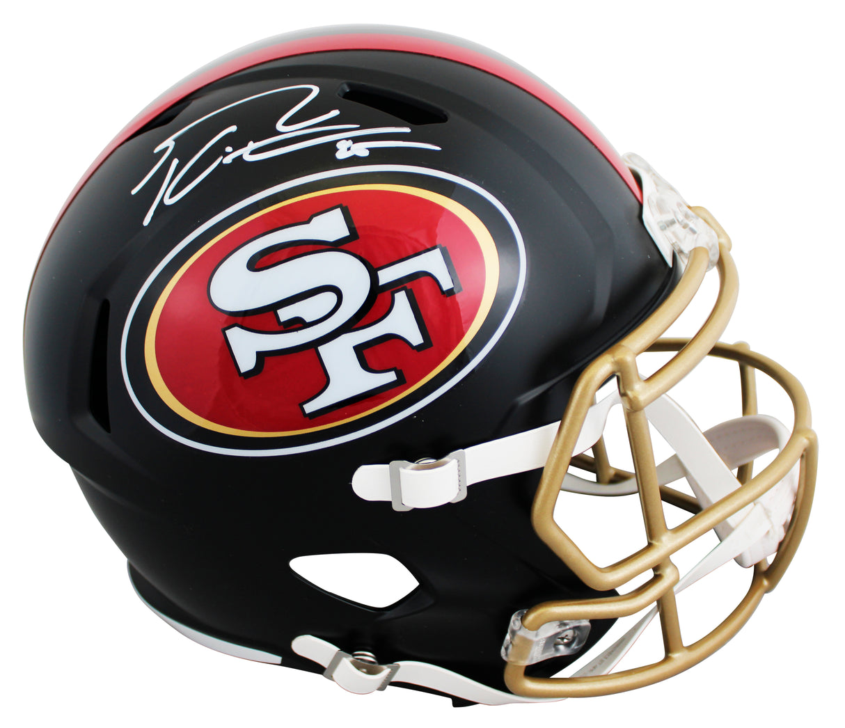 49ers George Kittle Signed Rivalries Full Size Speed Rep Helmet BAS Witnessed