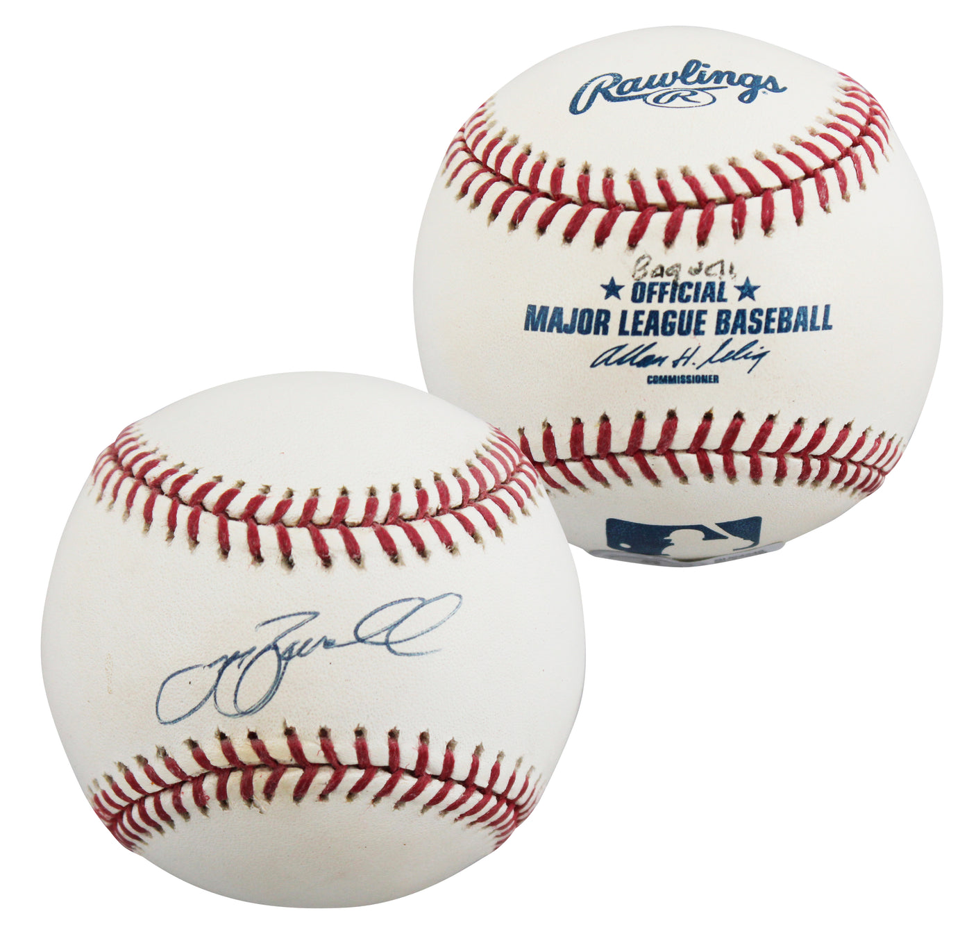 Astros Jeff Bagwell Authentic Signed Bud Selig OML Baseball BAS #BU64245