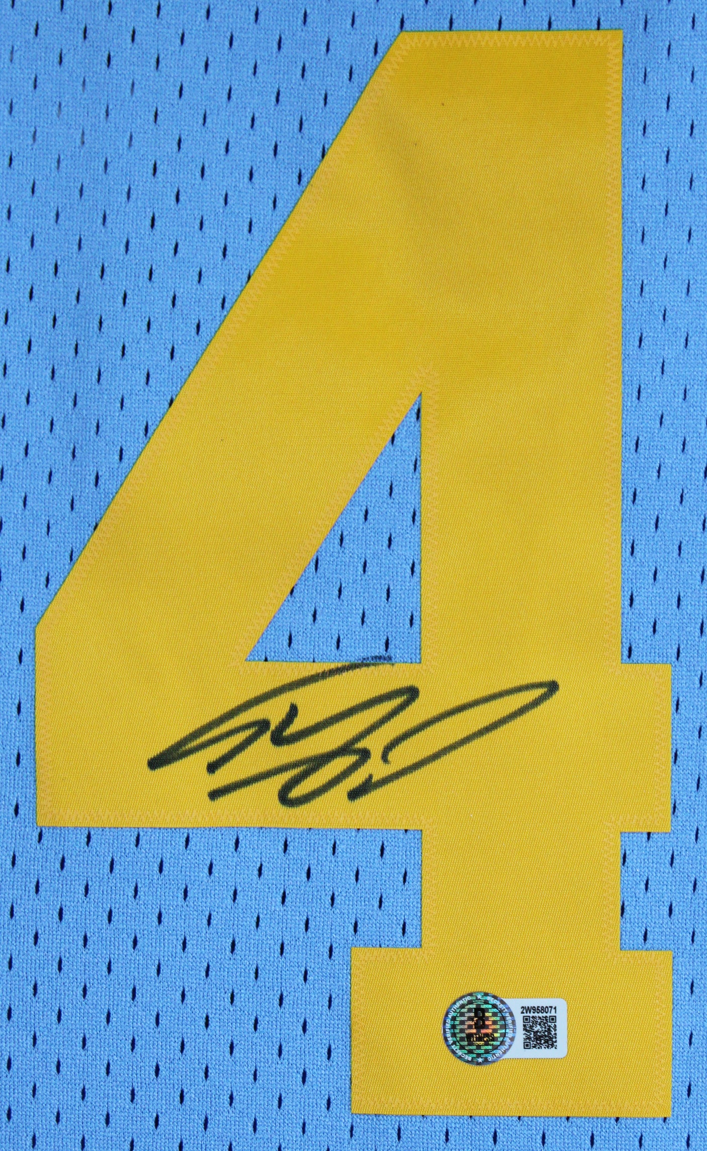 Lakers Shaquille O'Neal Authentic Signed Blue 2001-02 TB M&N HWC Jersey BAS Wit