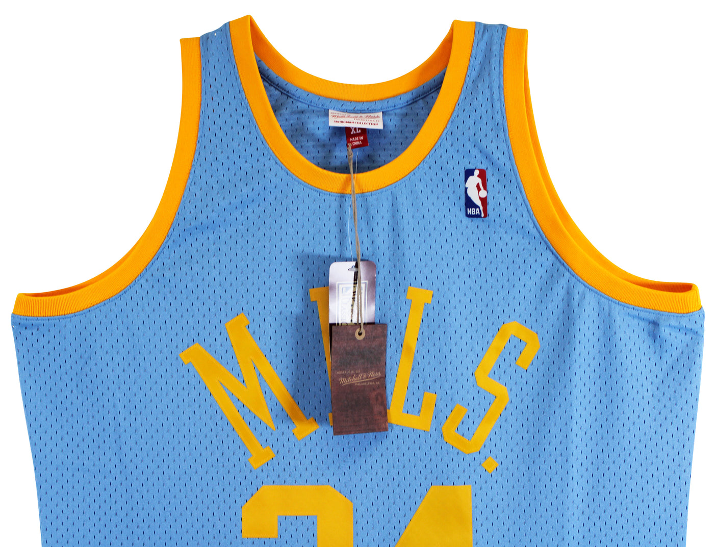 Lakers Shaquille O'Neal Authentic Signed Blue 2001-02 TB M&N HWC Jersey BAS Wit