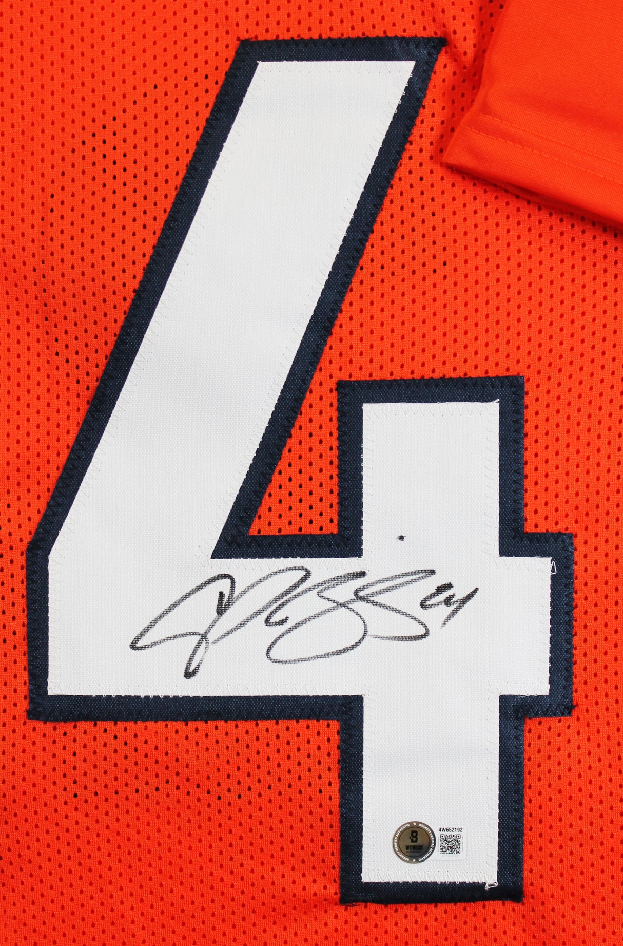 Champ Bailey Authentic Signed Orange Pro Style Framed Jersey BAS Witnessed