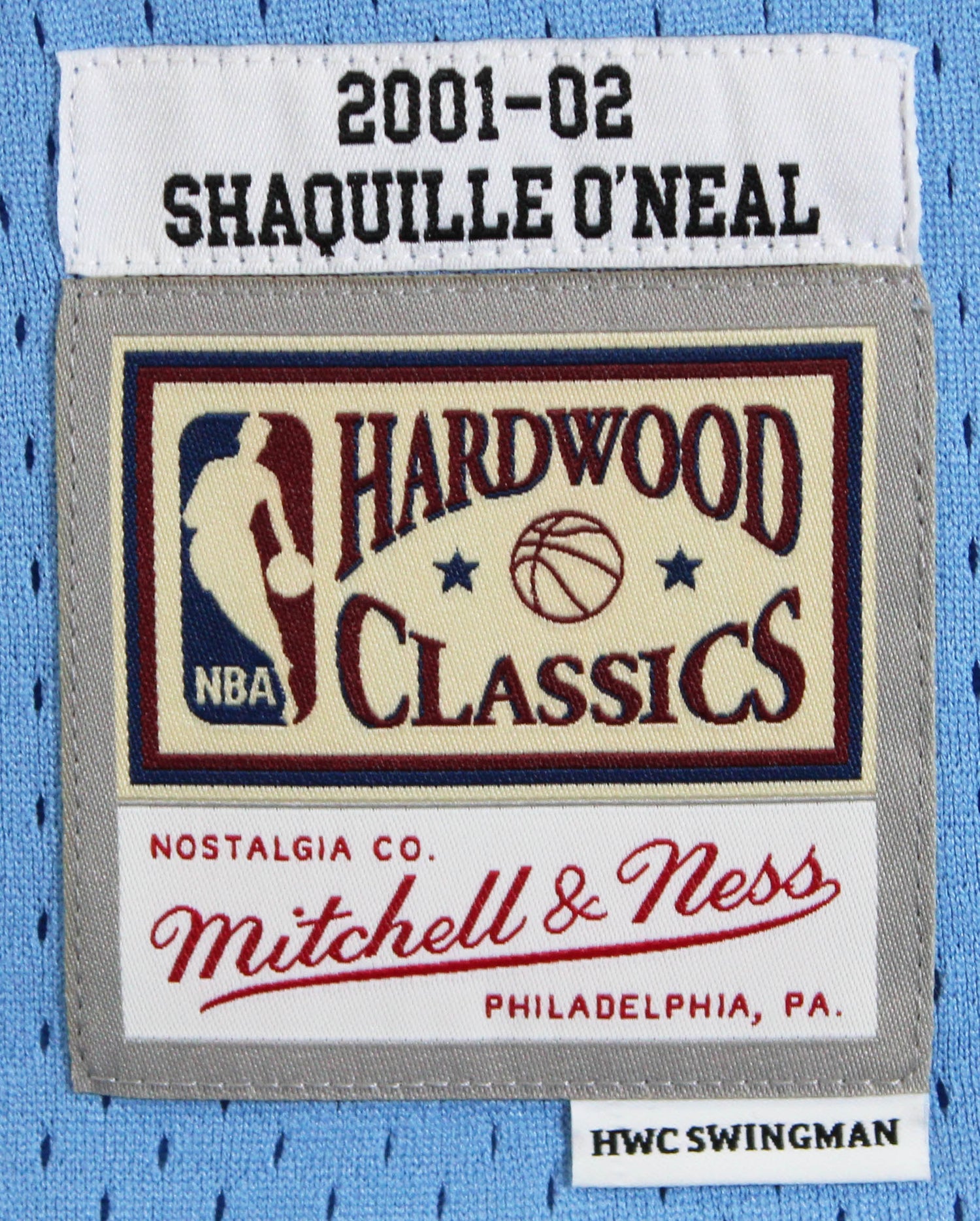 Lakers Shaquille O'Neal Authentic Signed Blue 2001-02 TB M&N HWC Jersey BAS Wit