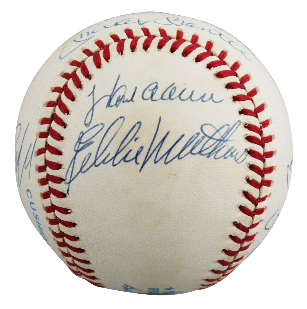 500 Home Run Club (11) Mantle, Aaron, Mays, Signed Oal Baseball BAS #AC020736