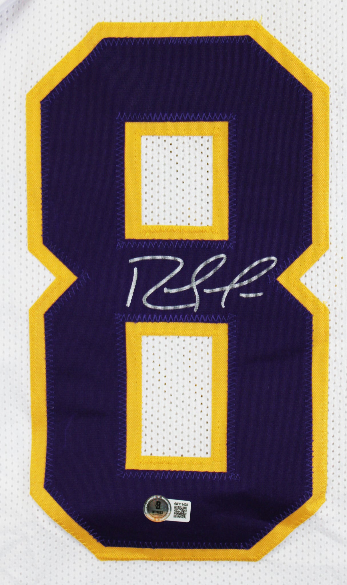 Randy Moss Authentic Signed White Pro Style Framed Jersey BAS Witnessed
