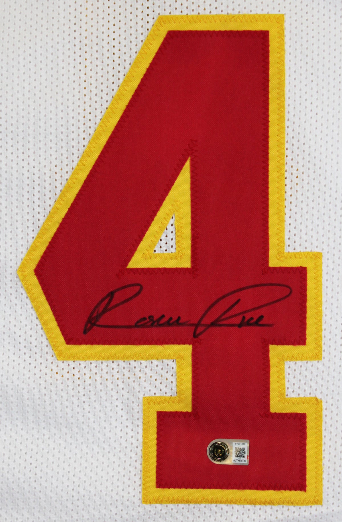 Rashee Rice Authentic Signed White Pro Style Jersey Autographed BAS #BY031280