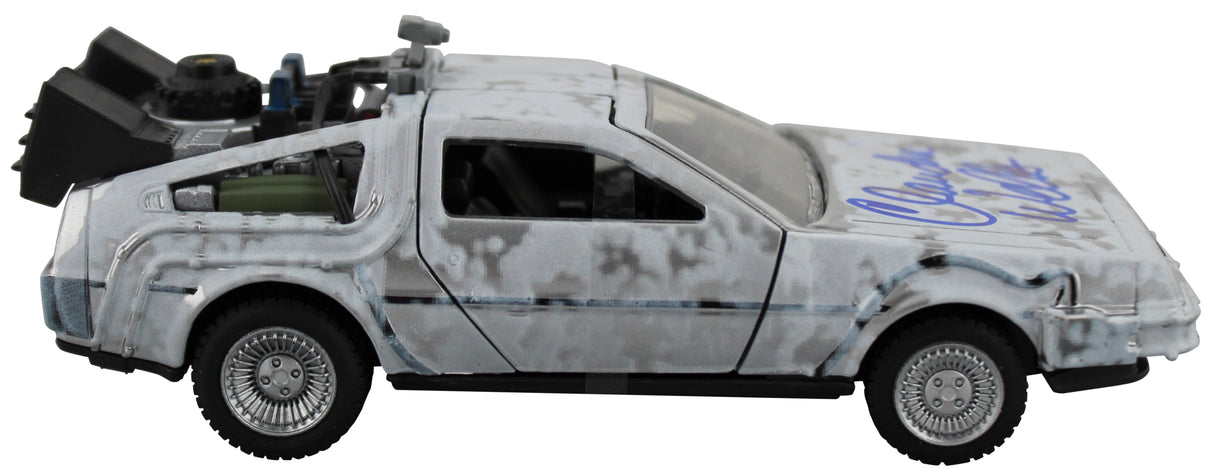 Claudia Wells Back To The Future Signed Metal DeLorean Time Machine Car BAS Wit
