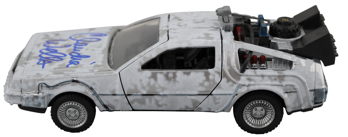 Claudia Wells Back To The Future Signed Metal DeLorean Time Machine Car BAS Wit