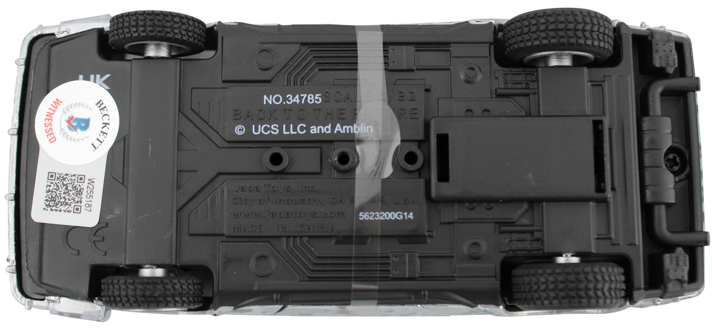 Claudia Wells Back To The Future Signed Metal DeLorean Time Machine Car BAS W 2