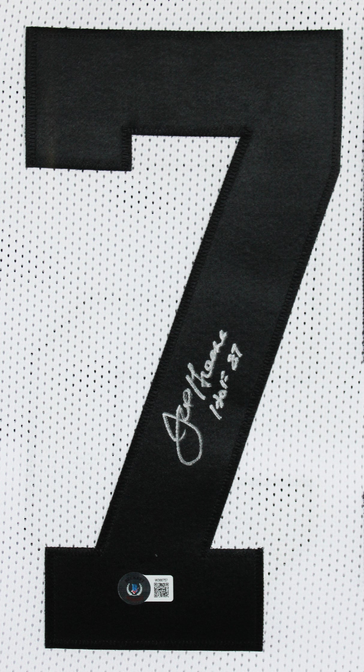 Joe Greene "HOF 87" Authentic Signed White Pro Style Framed Jersey BAS Witnessed