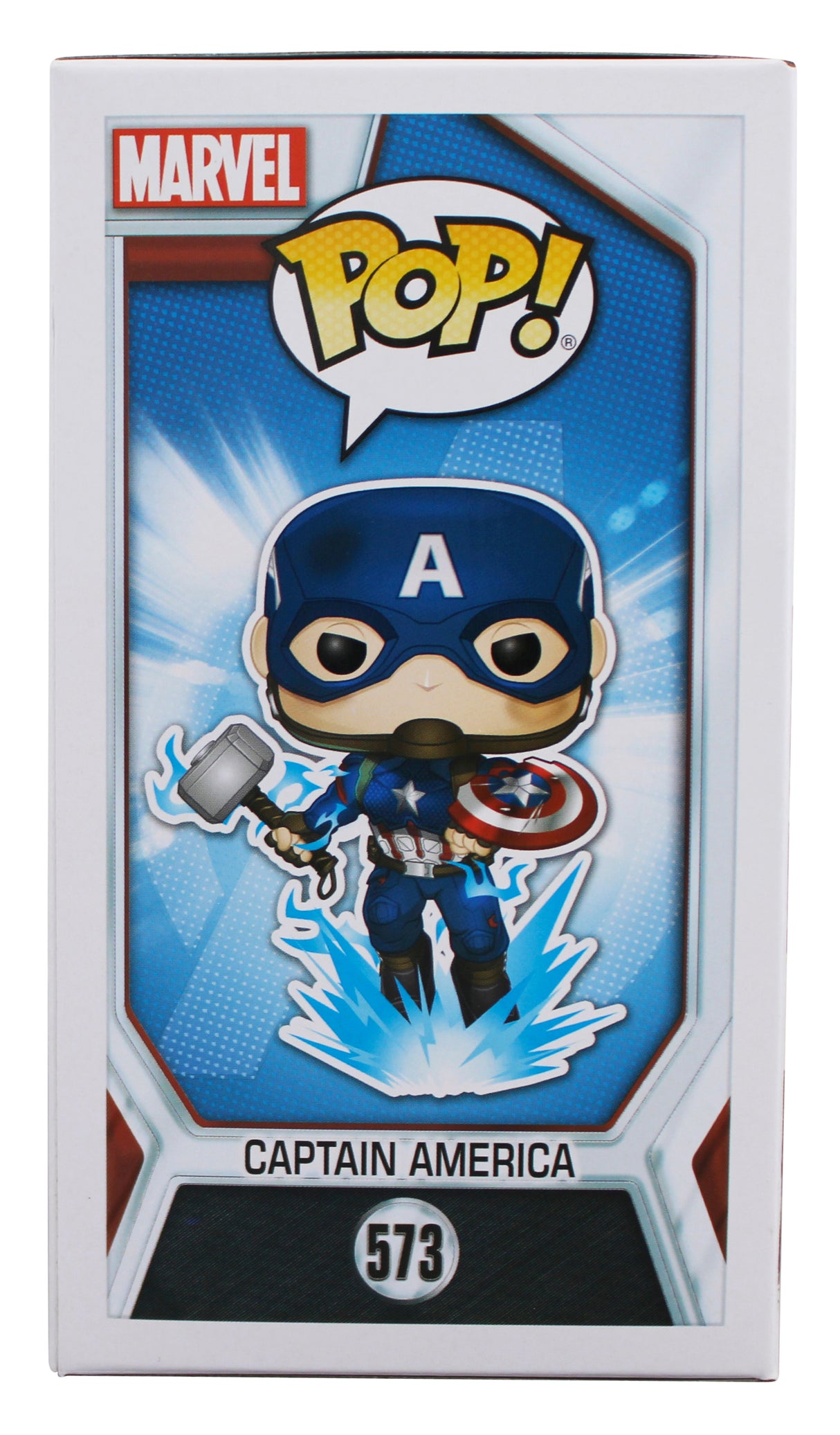 David Goggins Authentic Signed Captain America #573 Funko Pop Vinyl Figure BAS