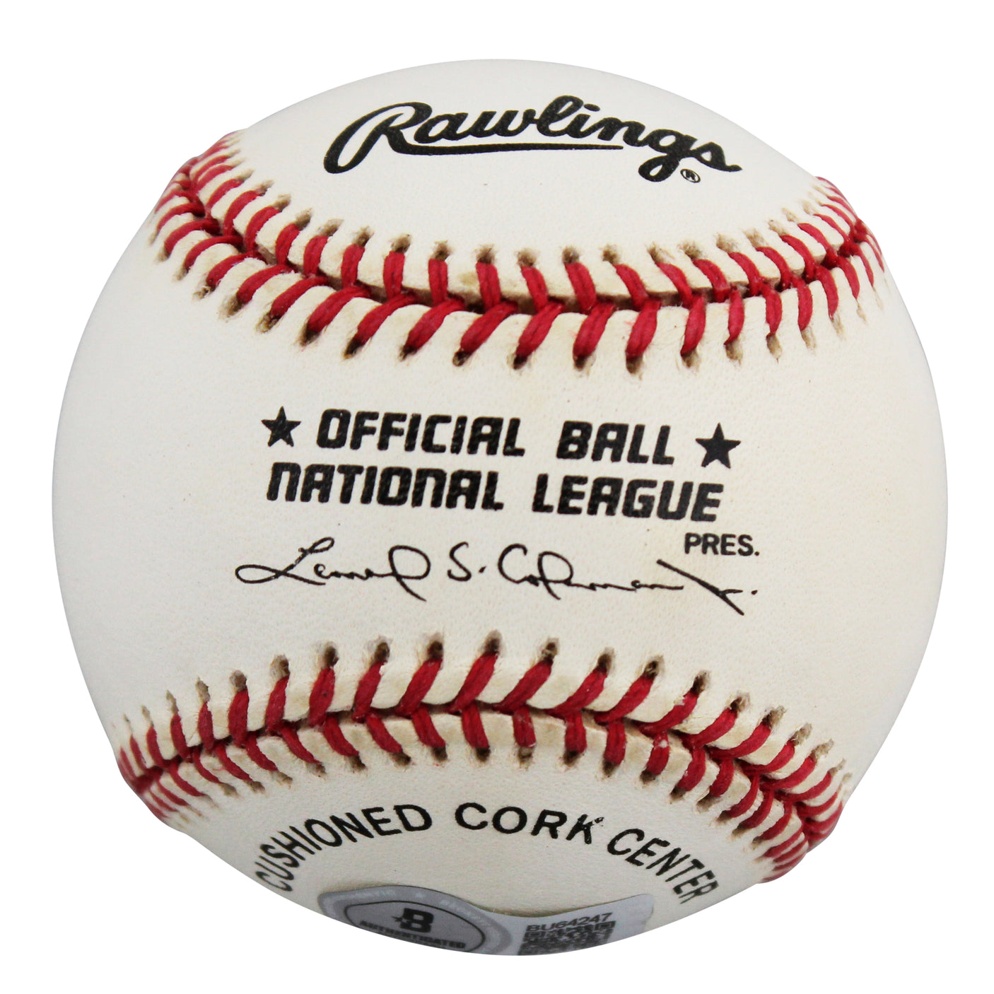 Braves John Smoltz Authentic Signed Leonard Coleman ONL Baseball BAS #BU64247