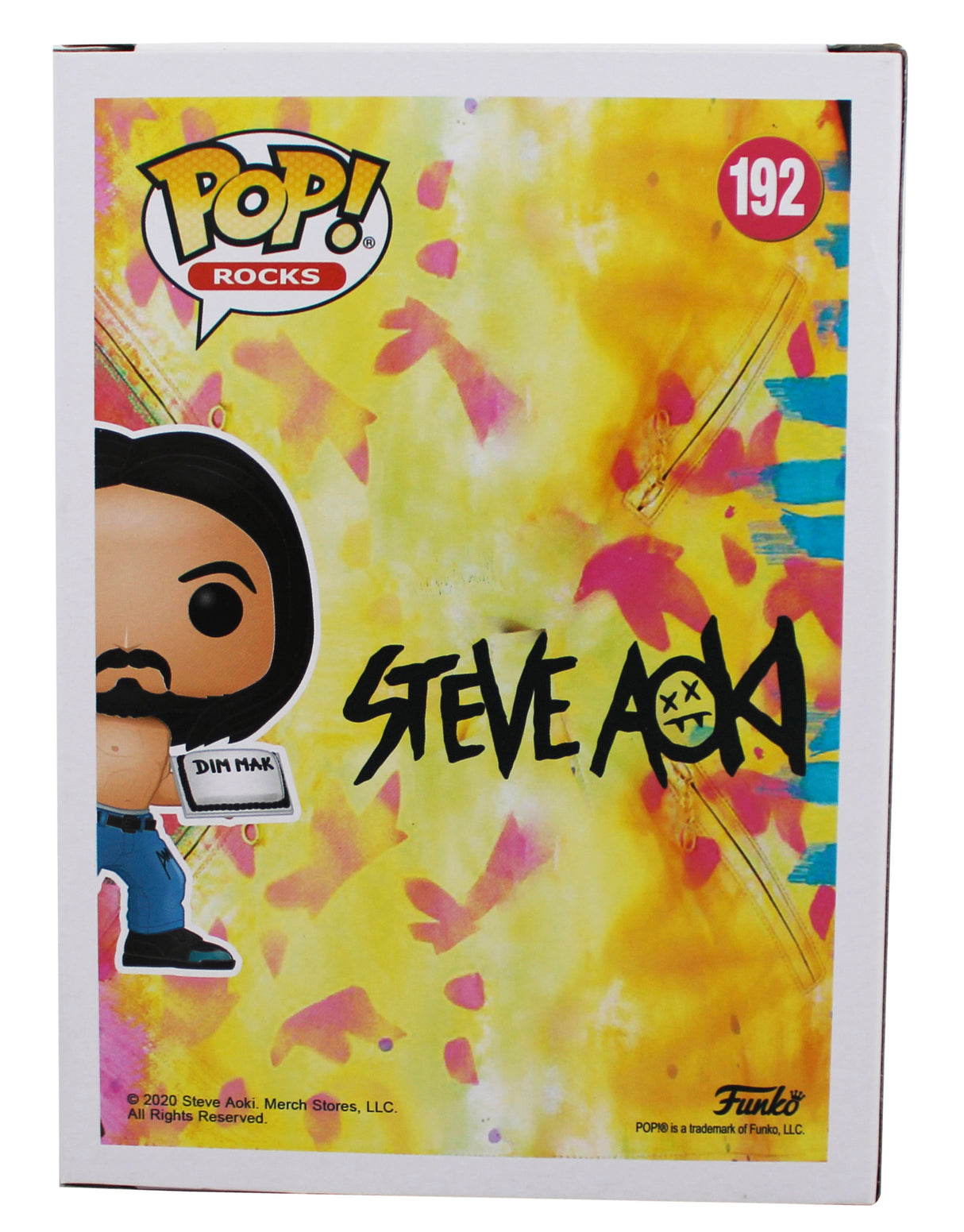 Steve Aoki Authentic Signed Steve Aoki #192 Funko Pop Vinyl Figure BAS #BA24172