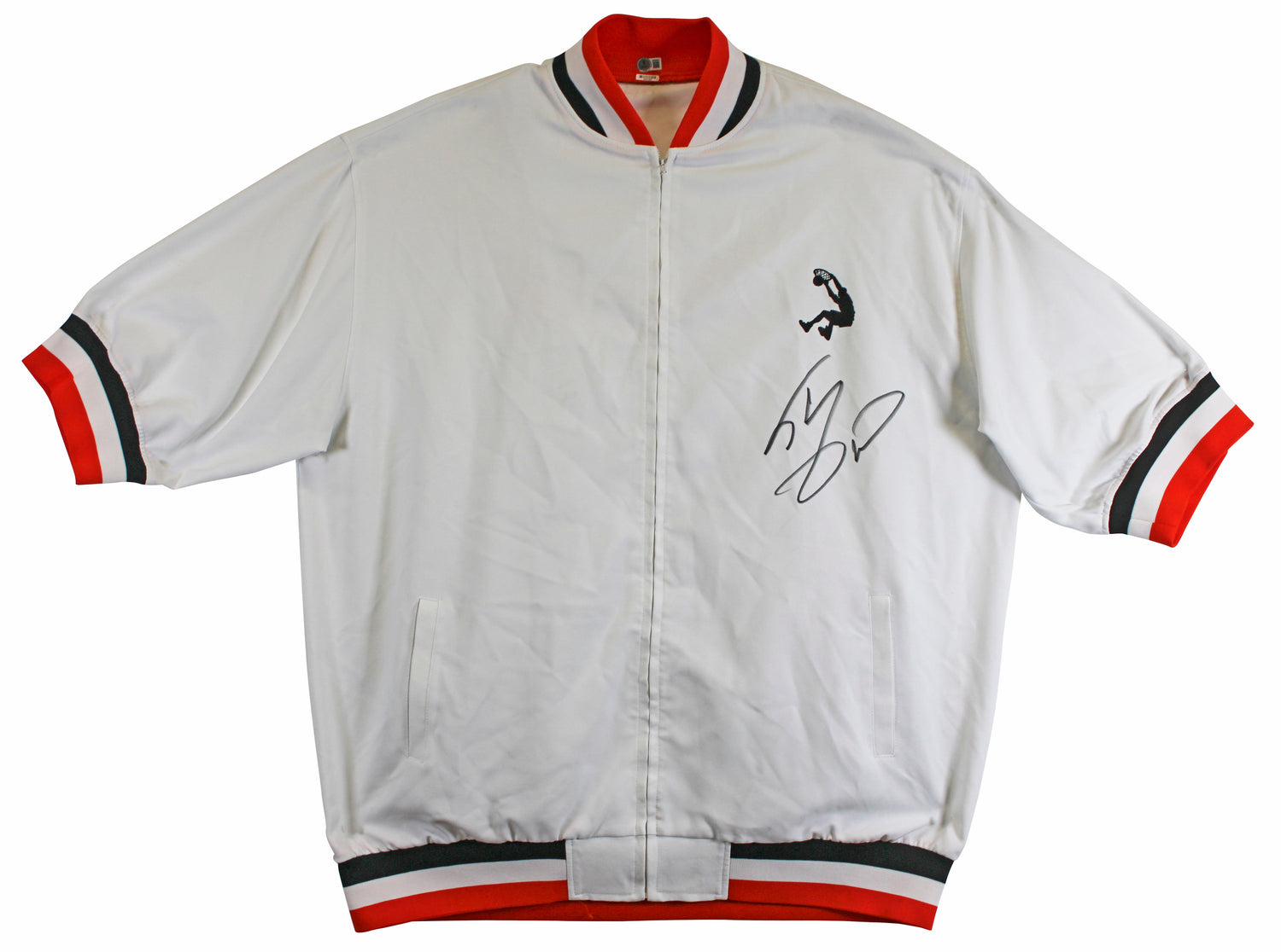 Shaquille O'Neal Authentic Signed White Adidas Warm-Up Jacket BAS Wit #2W958081