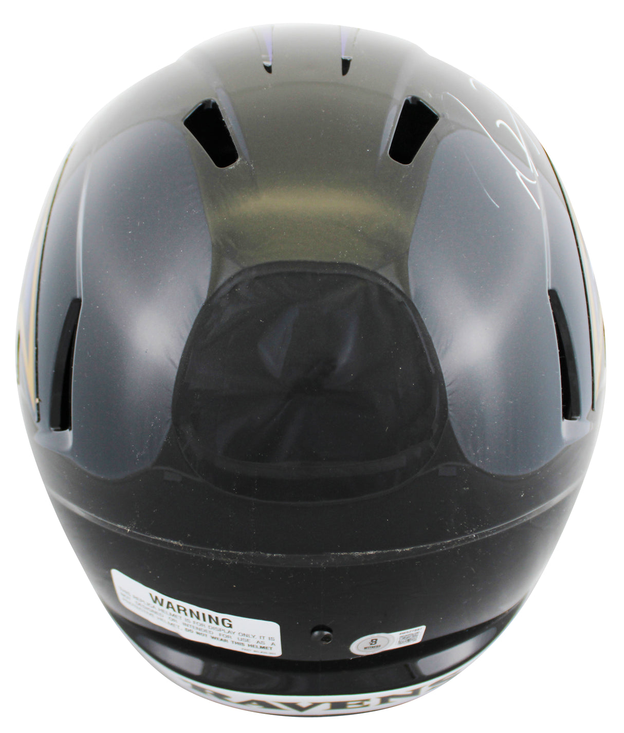 Ravens Ray Lewis Signed Full Size Speed Rep Helmet BAS Witnessed #4W527887