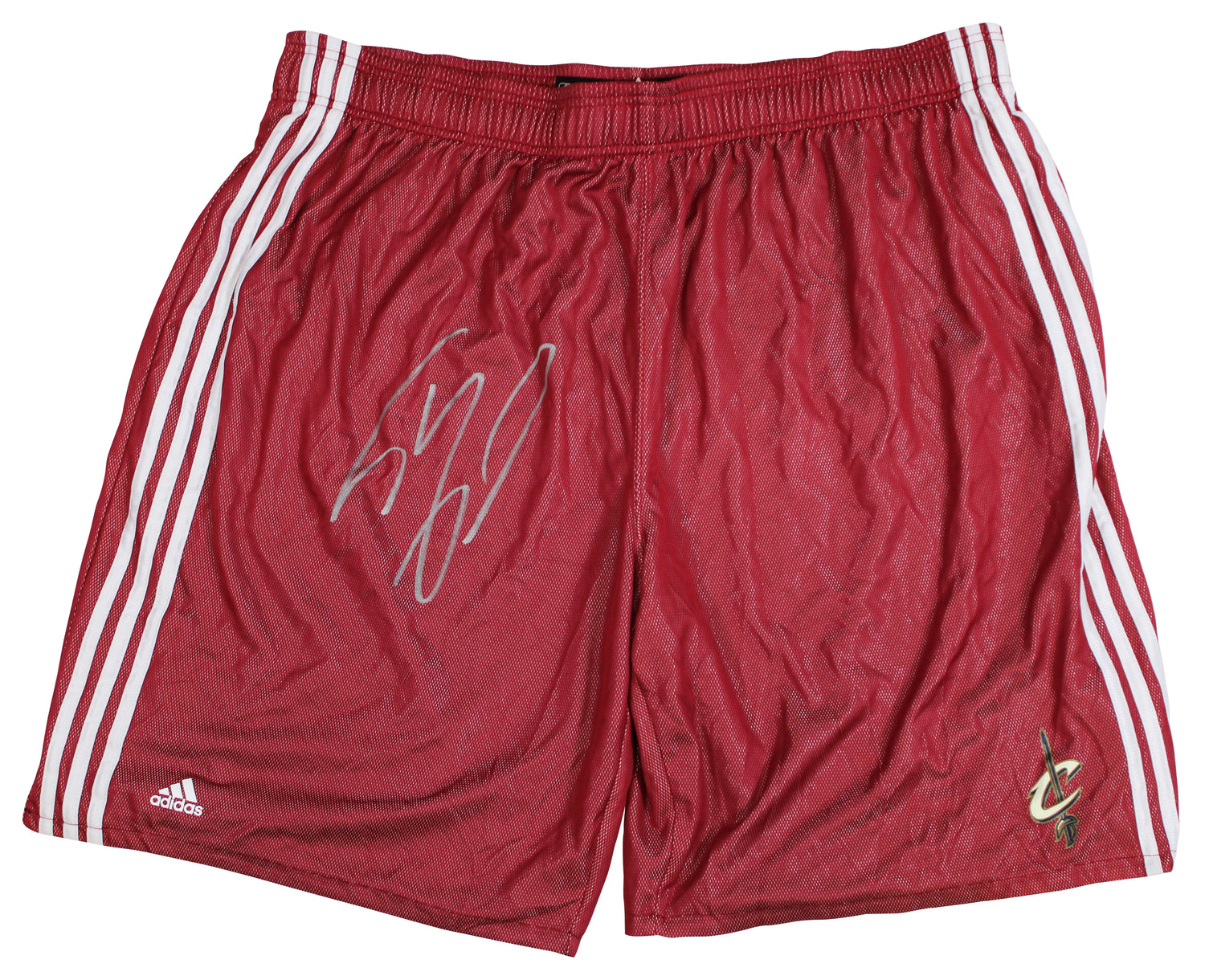 Cavaliers Shaquille O'Neal Signed Red Adidas Practice Shorts BAS Wit #2W958085