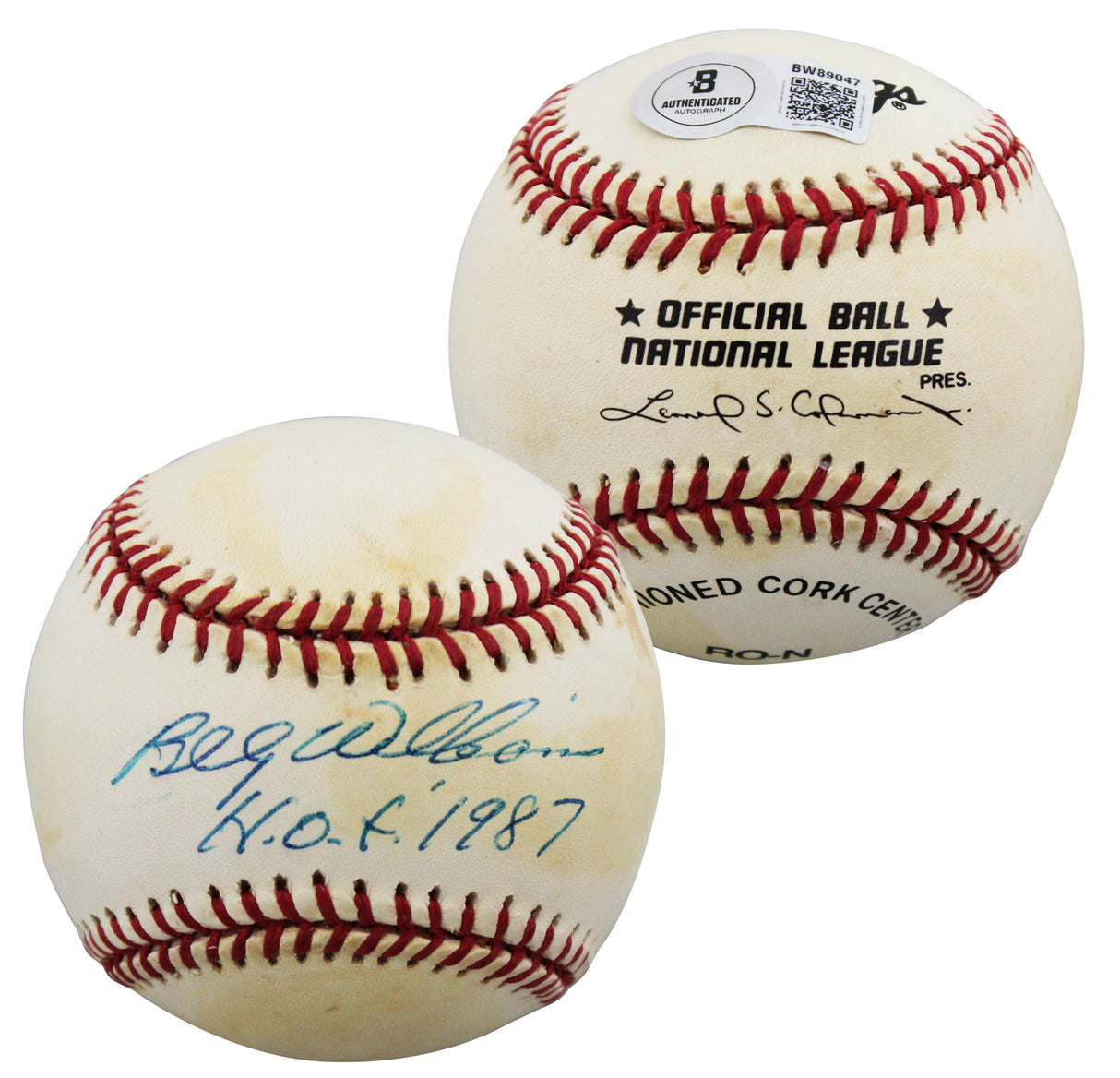 Cubs Billy Williams "HOF 87" Authentic Signed Coleman ONL Baseball BAS #BW89047