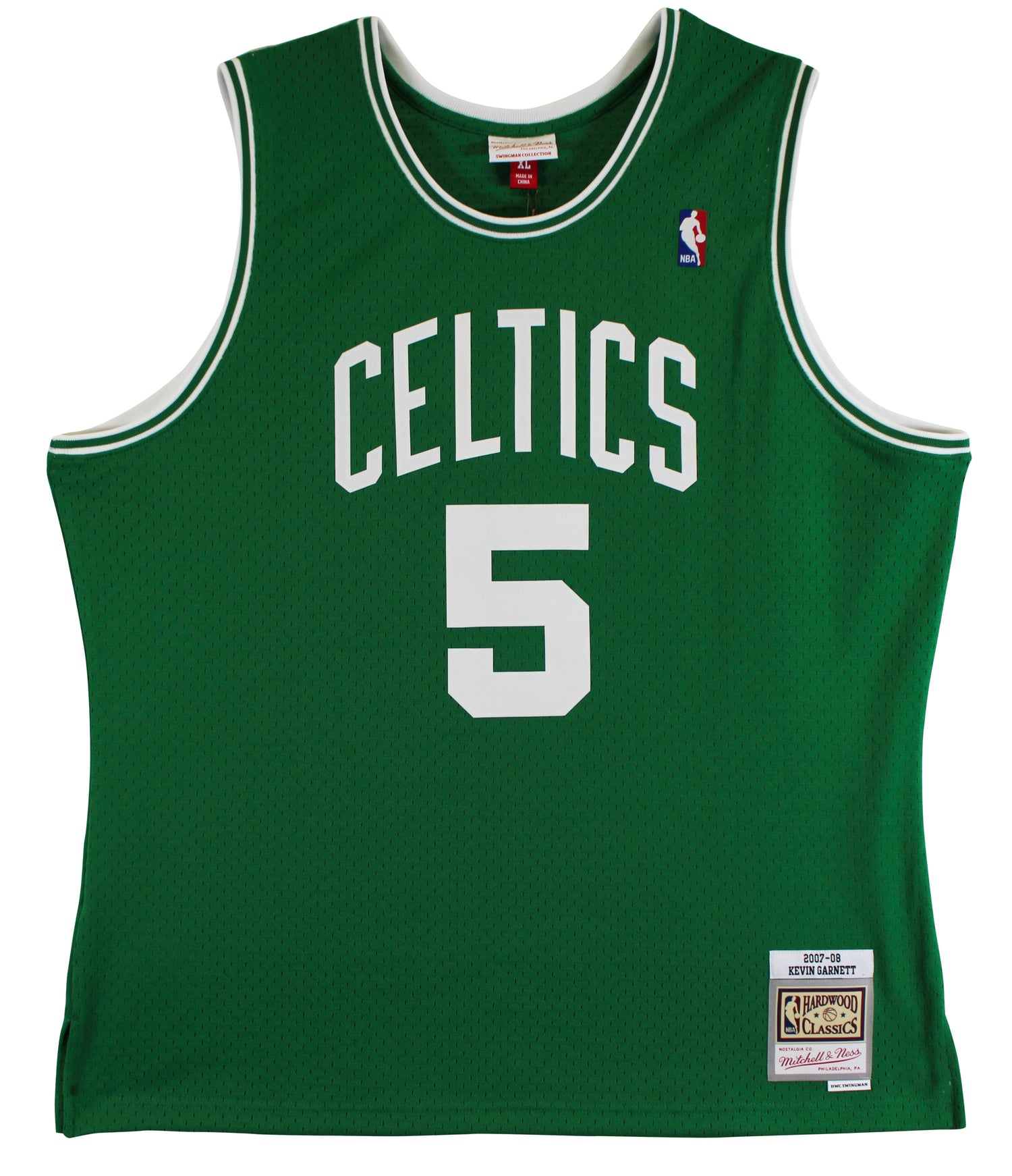 Celtics Kevin Garnett "HOF 20" Signed Green M&N HWC Swingman Jersey BAS Witness