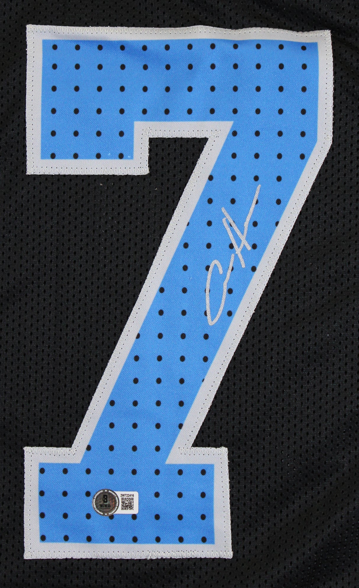 Aidan Hutchinson Authentic Signed Black Alternate Pro Style Jersey BAS Witnessed