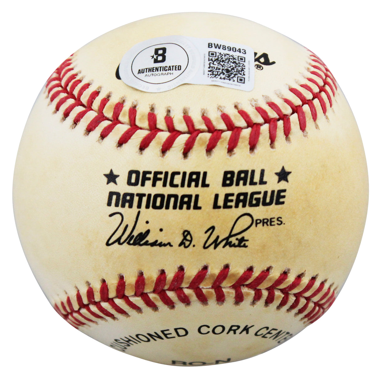 Reds Johnny Bench Authentic Signed William White ONL Baseball BAS #BW89043