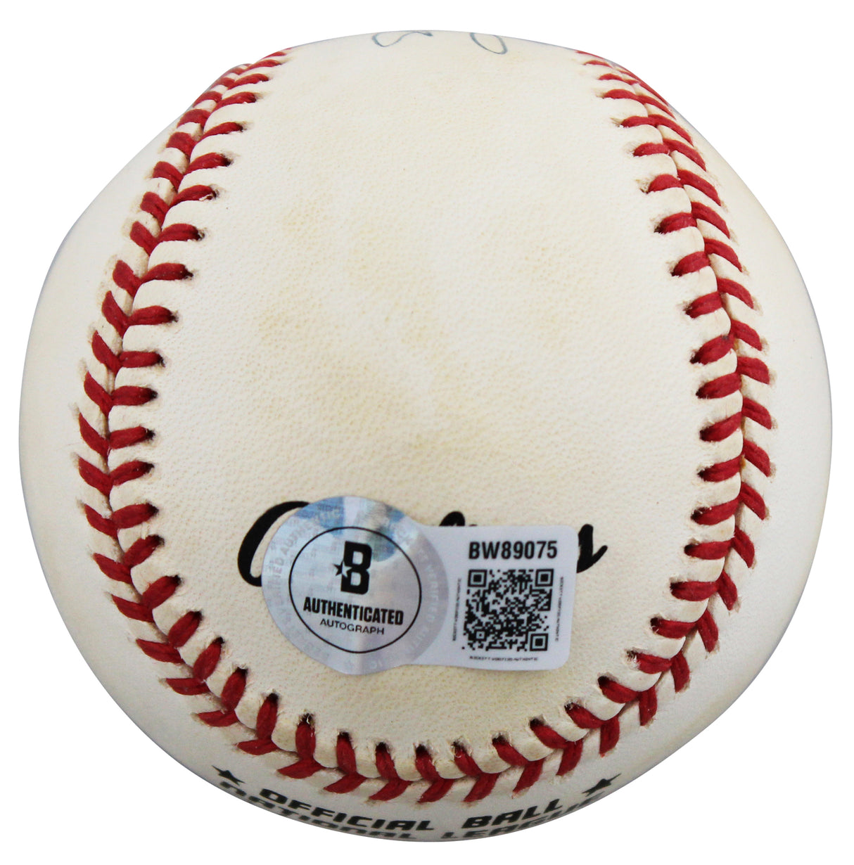 Cardinals Stan Musial Authentic Signed William White ONL Baseball BAS #BW89075
