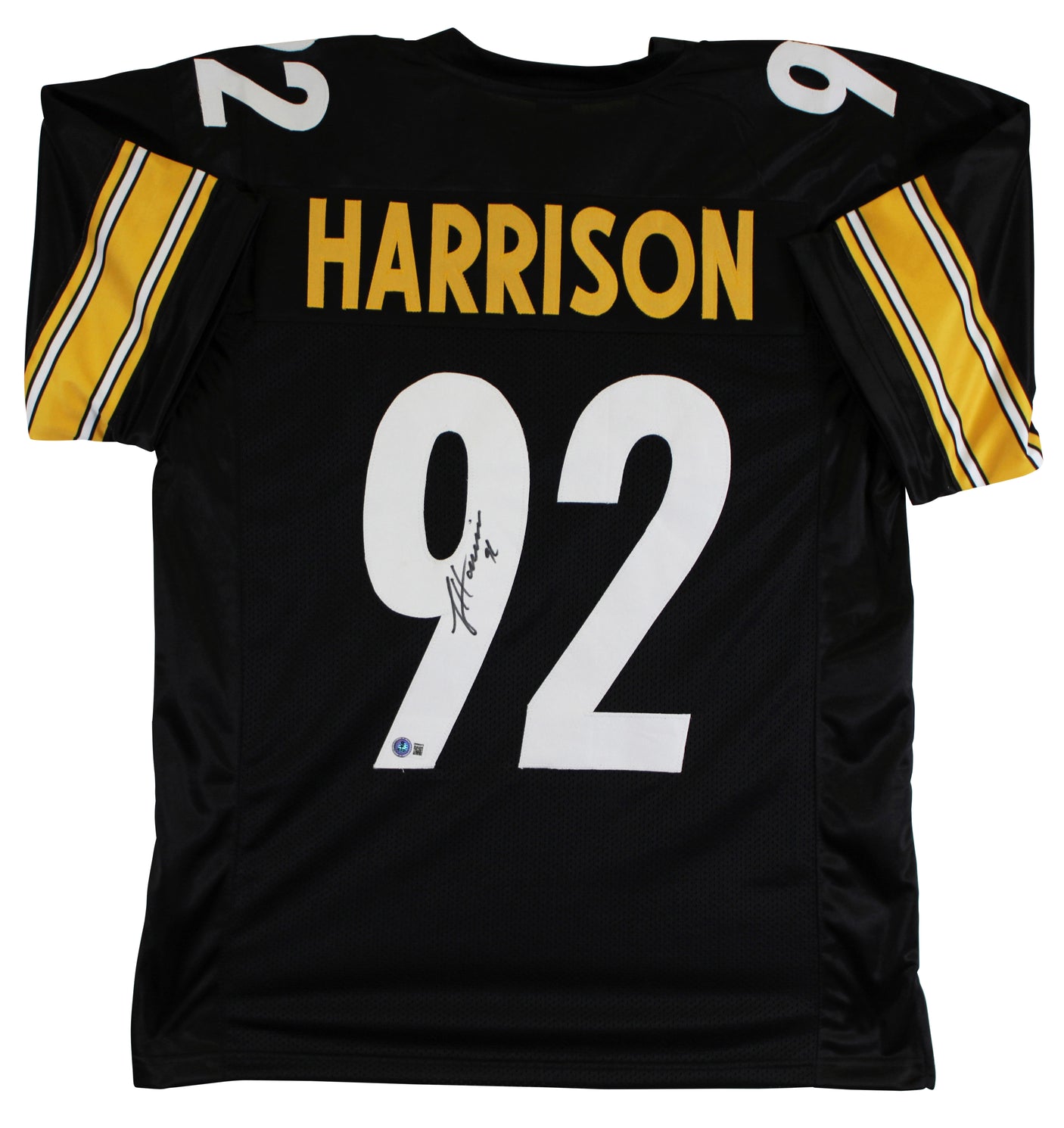 James Harrison Authentic Signed Black Pro Style Jersey Autographed BAS Witnessed