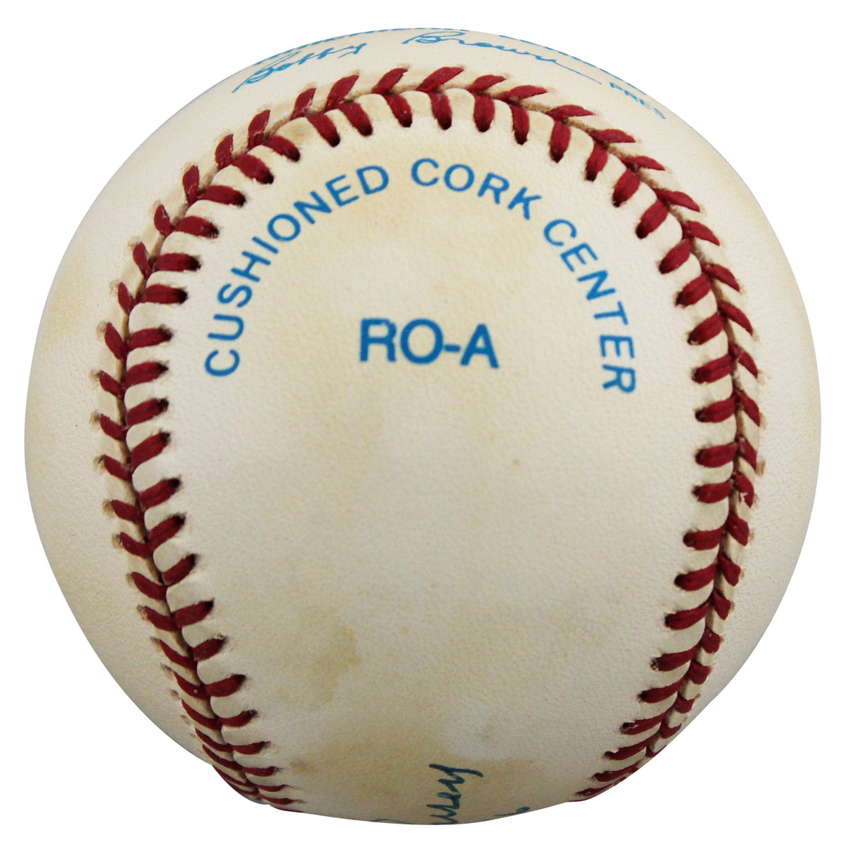 Yankees Don Larsen "10-8-56" Signed Bobby Brown OAL Baseball BAS #BW89080