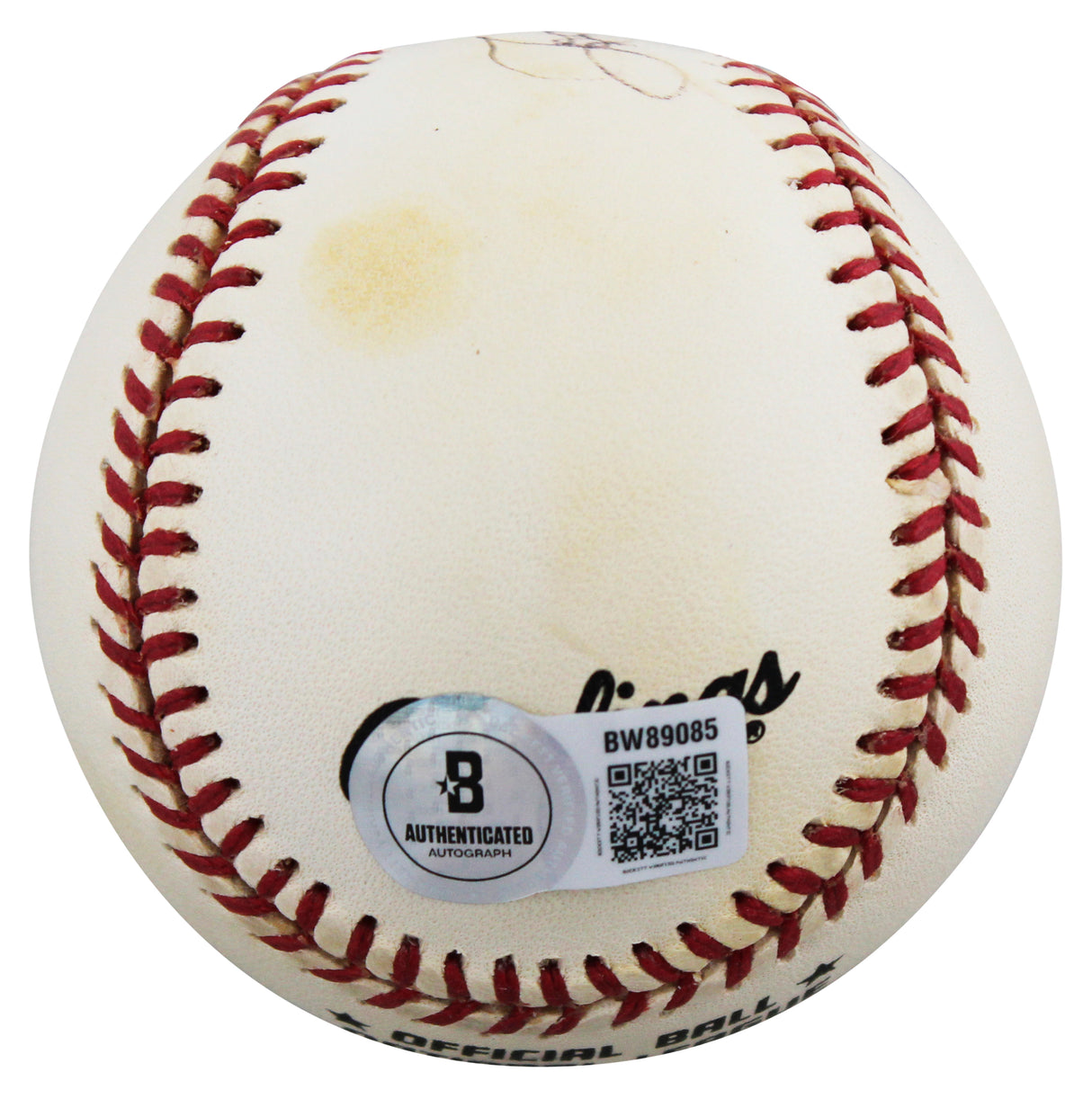Braves Joe Adcock Authentic Signed Leonard Coleman ONL Baseball BAS #BW89085