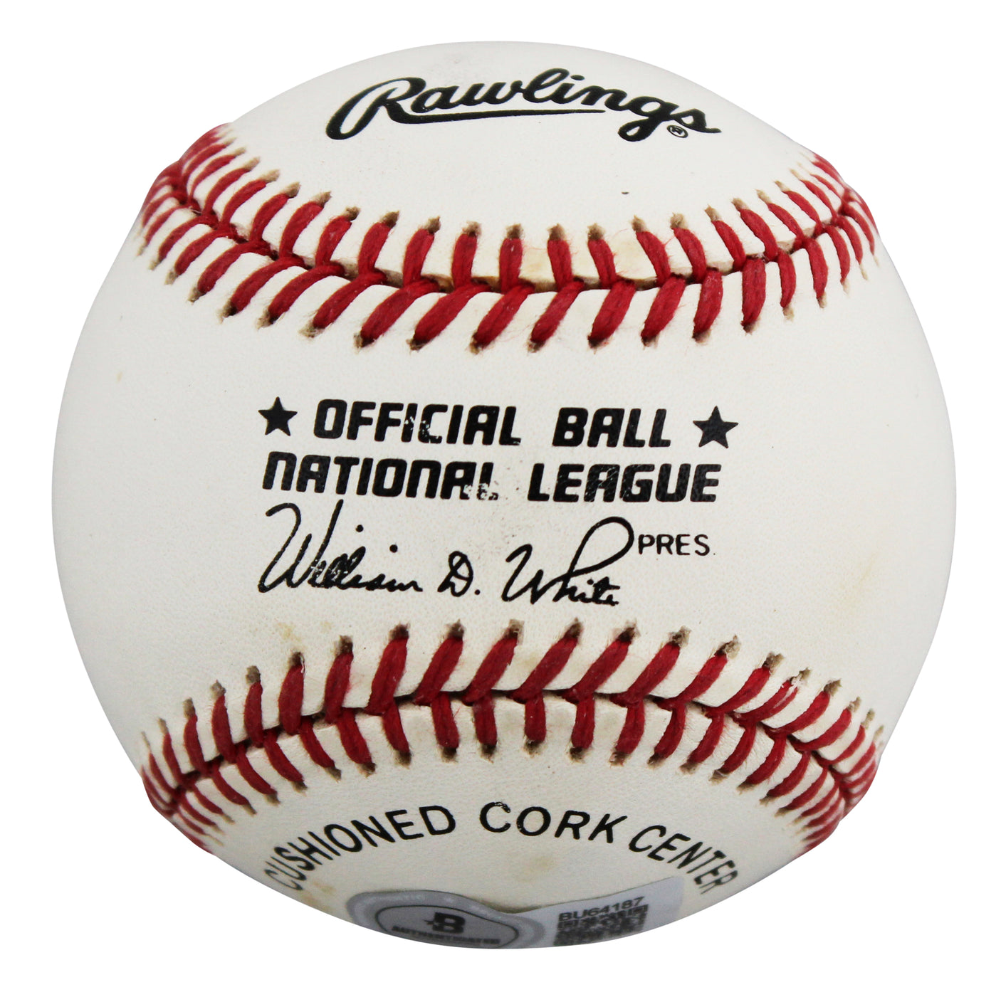 Cubs Billy Williams "HOF 87" Signed William White ONL Baseball BAS #BU64187