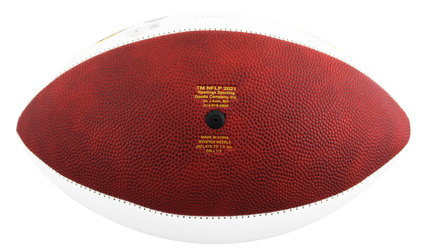 Sapp, Barber, Alstott & Brooks Signed Wilson White Panel Football W/ Case BAS W