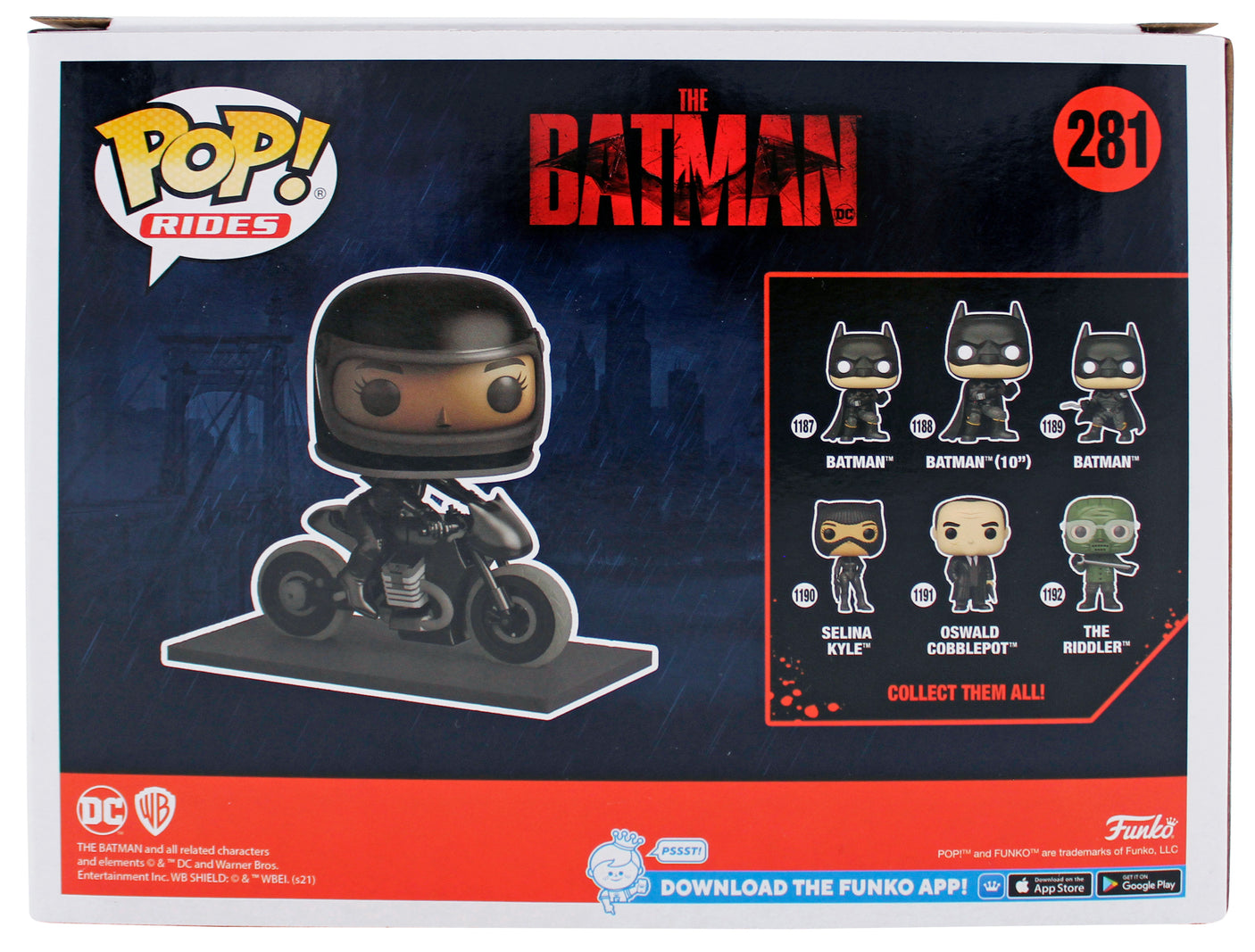 Zoe Kravitz Batman Signed Selina Kyle On Motorcycle Funko Pop Vinyl Figure BAS