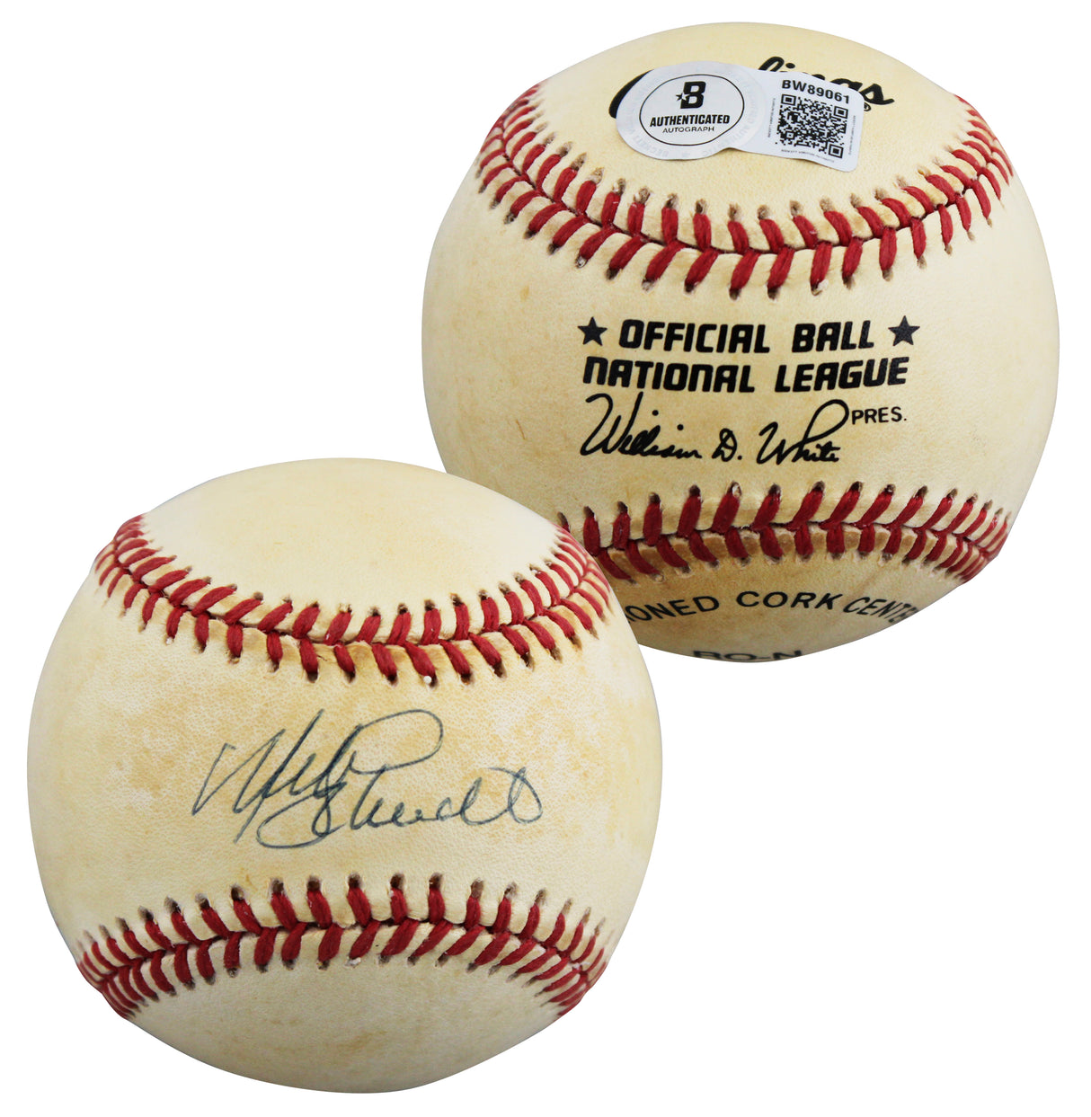 Phillies Mike Schmidt Authentic Signed William White ONL Baseball BAS #BW89061