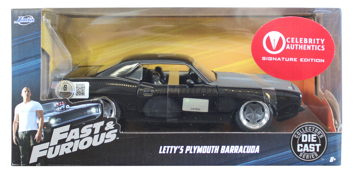 Michelle Rodriguez Fast And Furious Signed Barracuda 1:24 Die Cast Metal Car BAS